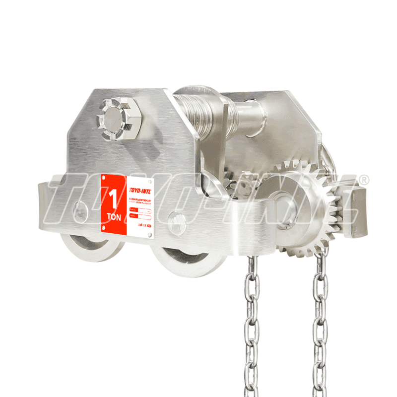 TOYO-INTL SS304 Chain Beam Trolley