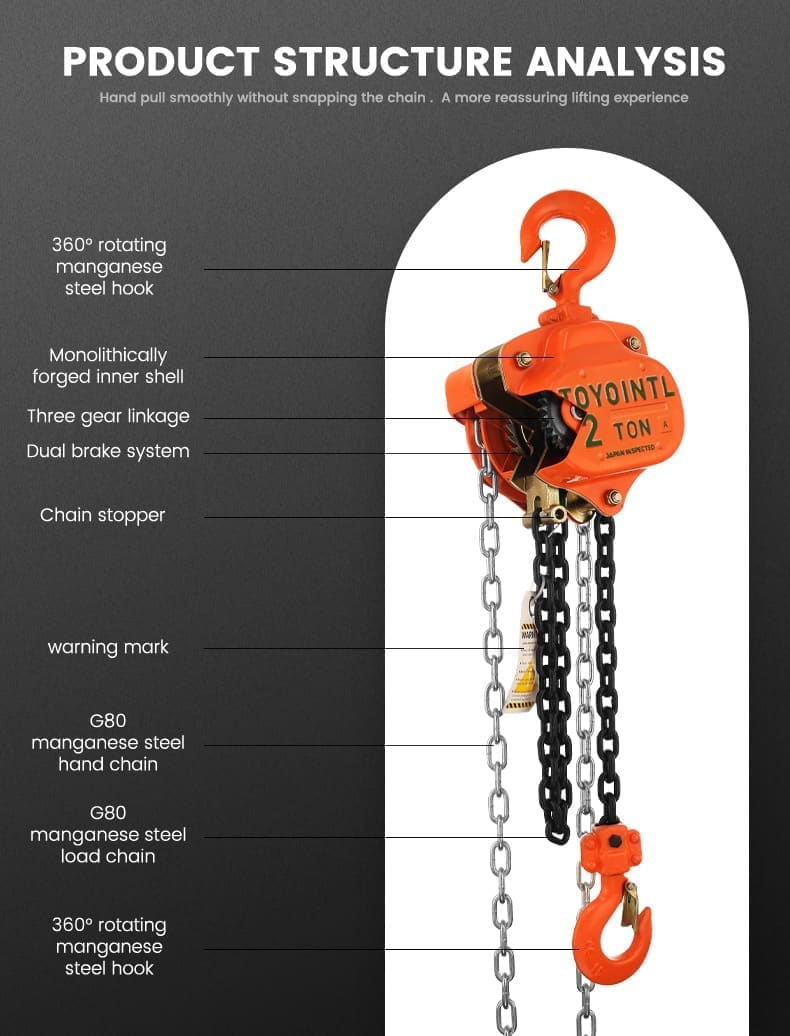 TOYO-INTL VT Chain Hoist detail 2