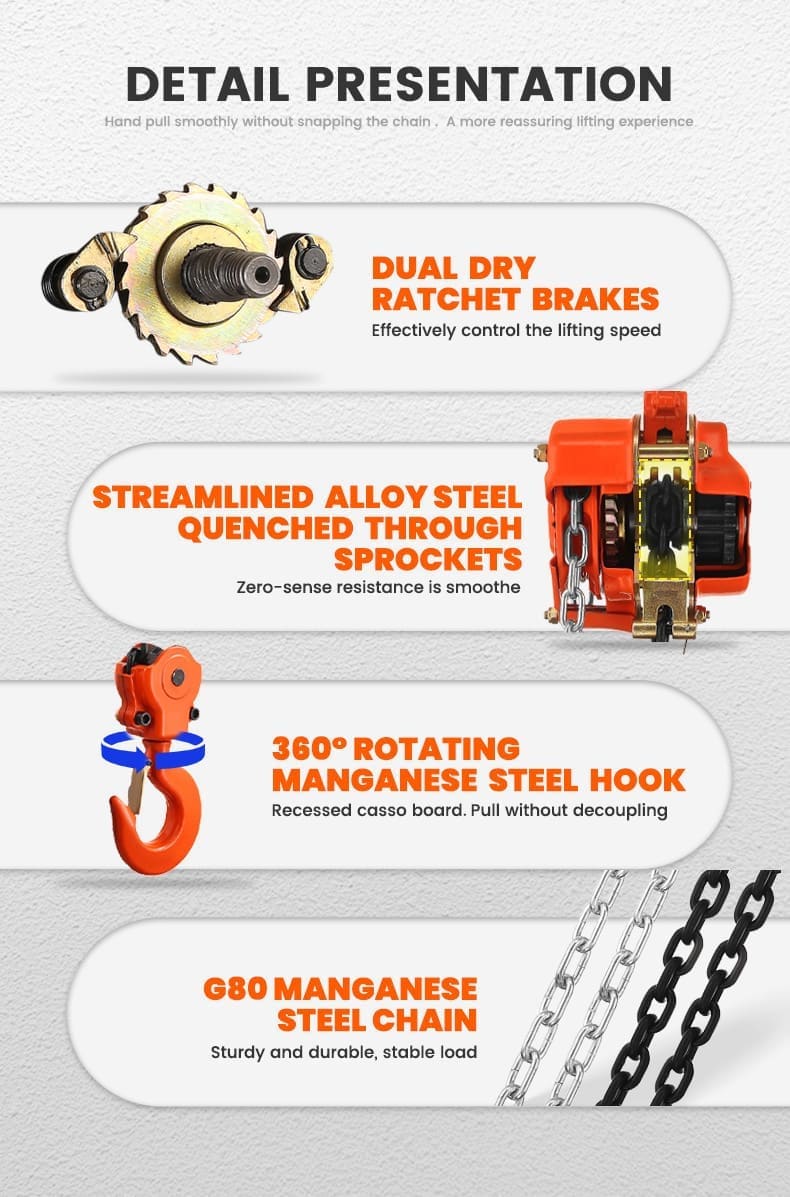 TOYO-INTL VT Chain Hoist detail 3